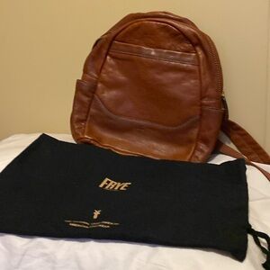 frye soft leather backpack